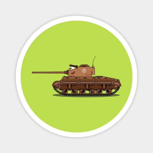 Meet the cool and beautiful cartoon tank character, Games For gamers, for MMO fans. Your clothes will look great with this character. Magnet by Kallin (Kaile Animations)